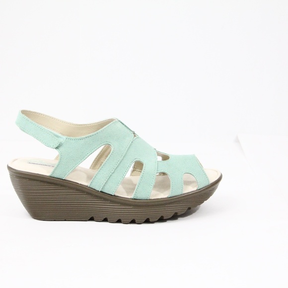 Skechers Gladiator Sandals New 9 wide Women Platform Shoes Wedge Heel - Picture 1 of 10